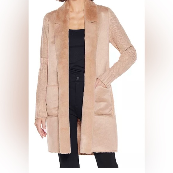 NWT Belldini Women's Black Label Cardigan Sweater -size Medium (cream) - Picture 12 of 12